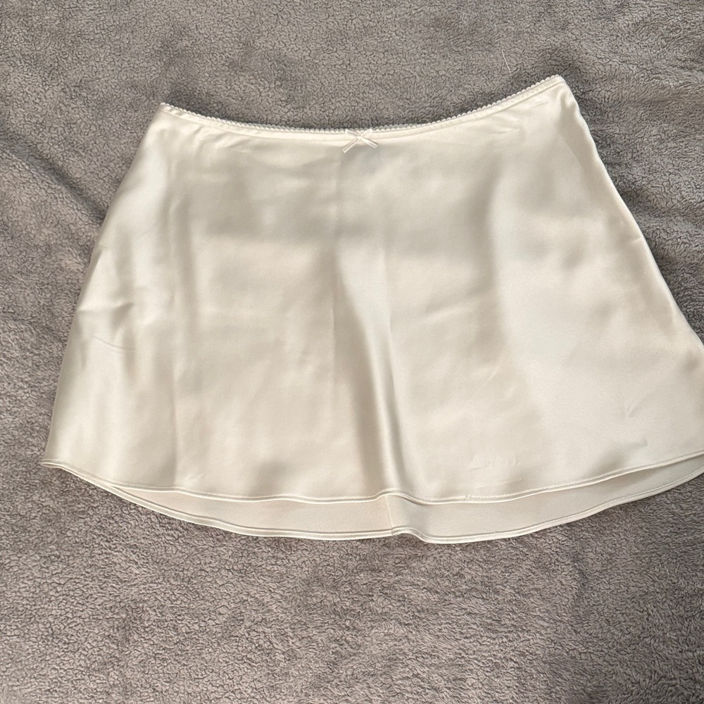 Wild Fable Cream Satin Fabric